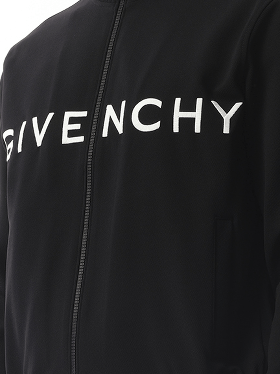 Givenchy Dove Tracksuit Zip Through Sweatshirt in Black