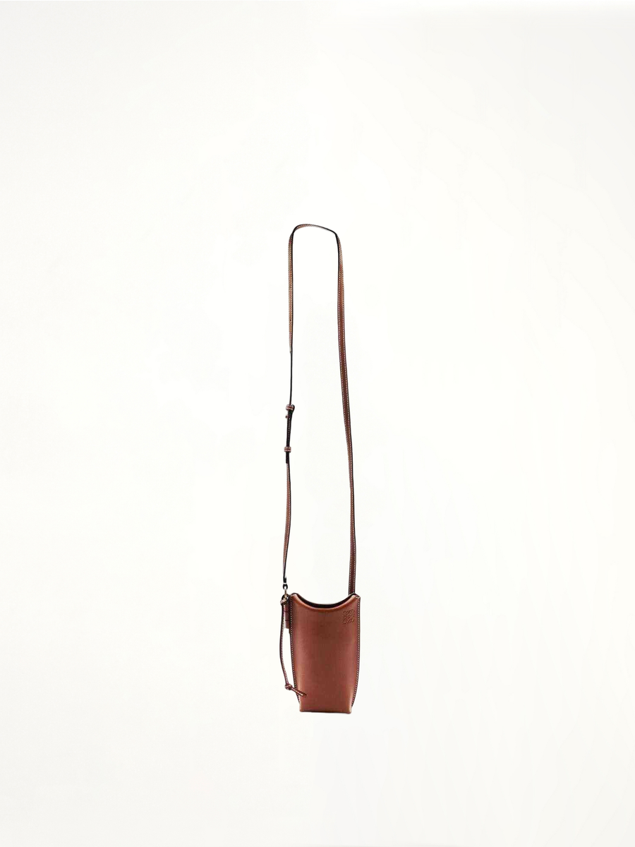 Gate Pocket in Soft Calfskin in Rust