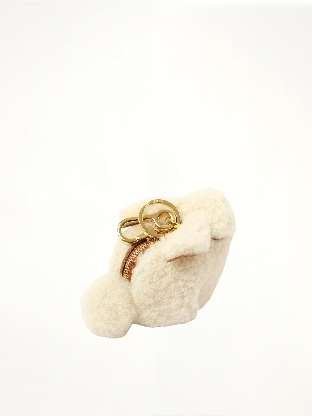 LOEWE Bunny Charm in Shearling in Natural | MARAIS — MARAIS