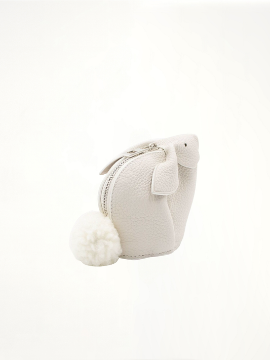 Bunny Coin Purse in White