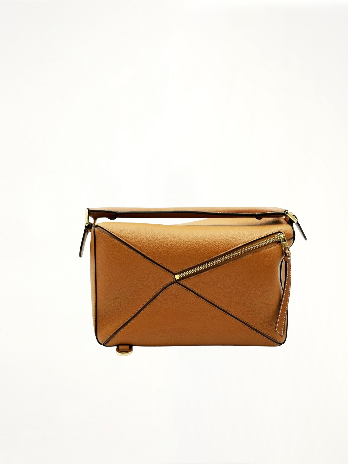 Medium Puzzle Bag in Soft Grained Calfskin in Light Caramel
