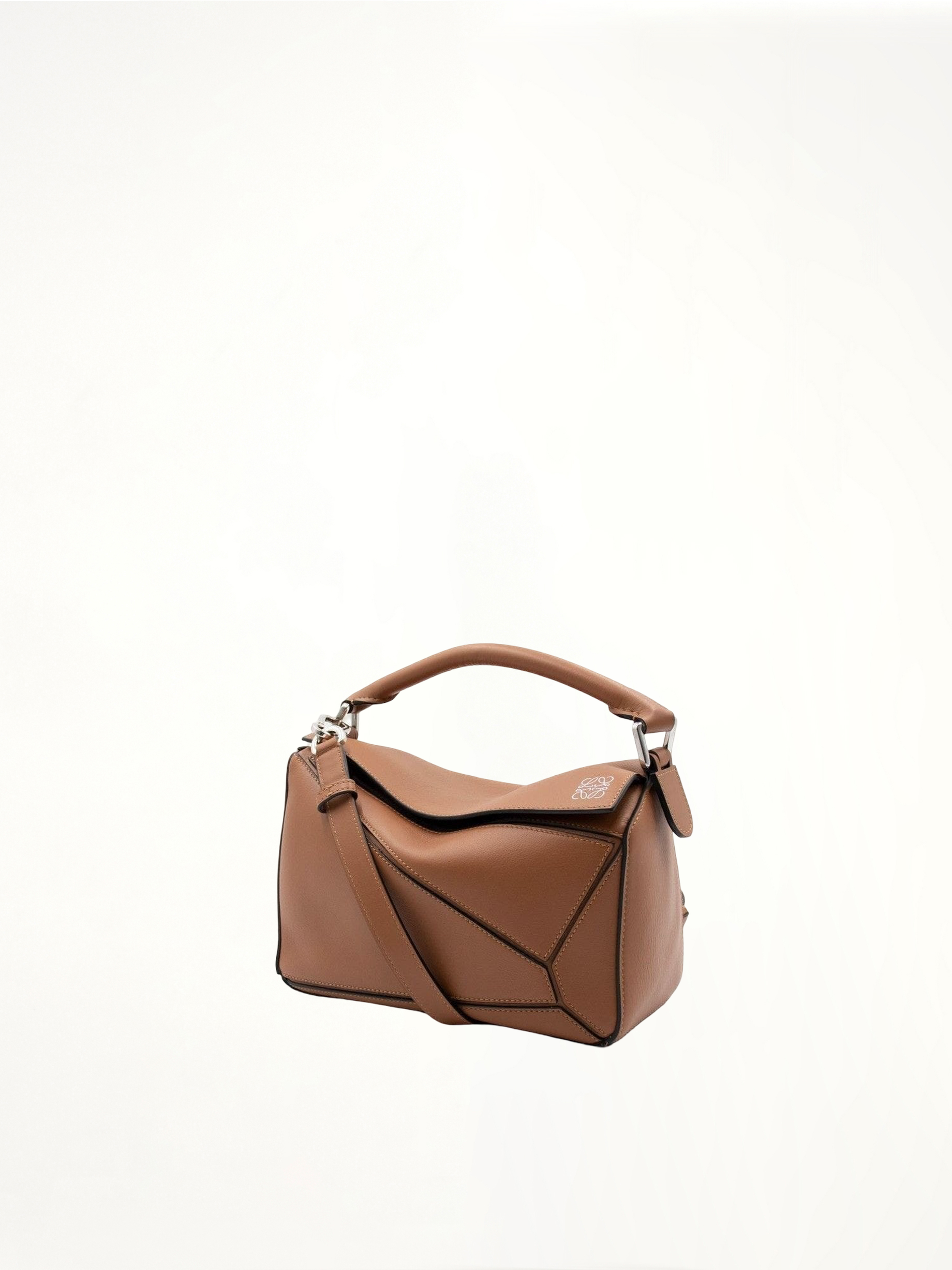 Small Puzzle Bag in Classic Calfskin in Tan