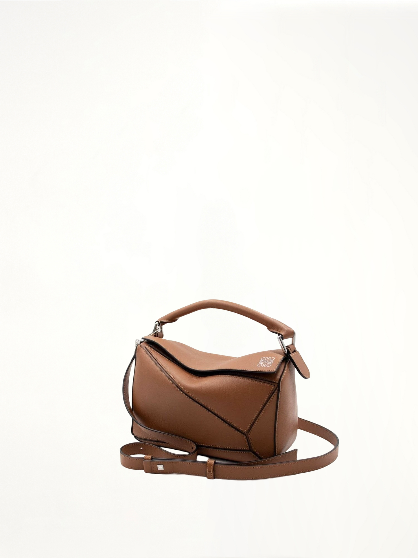 Small Puzzle Bag in Classic Calfskin in Tan