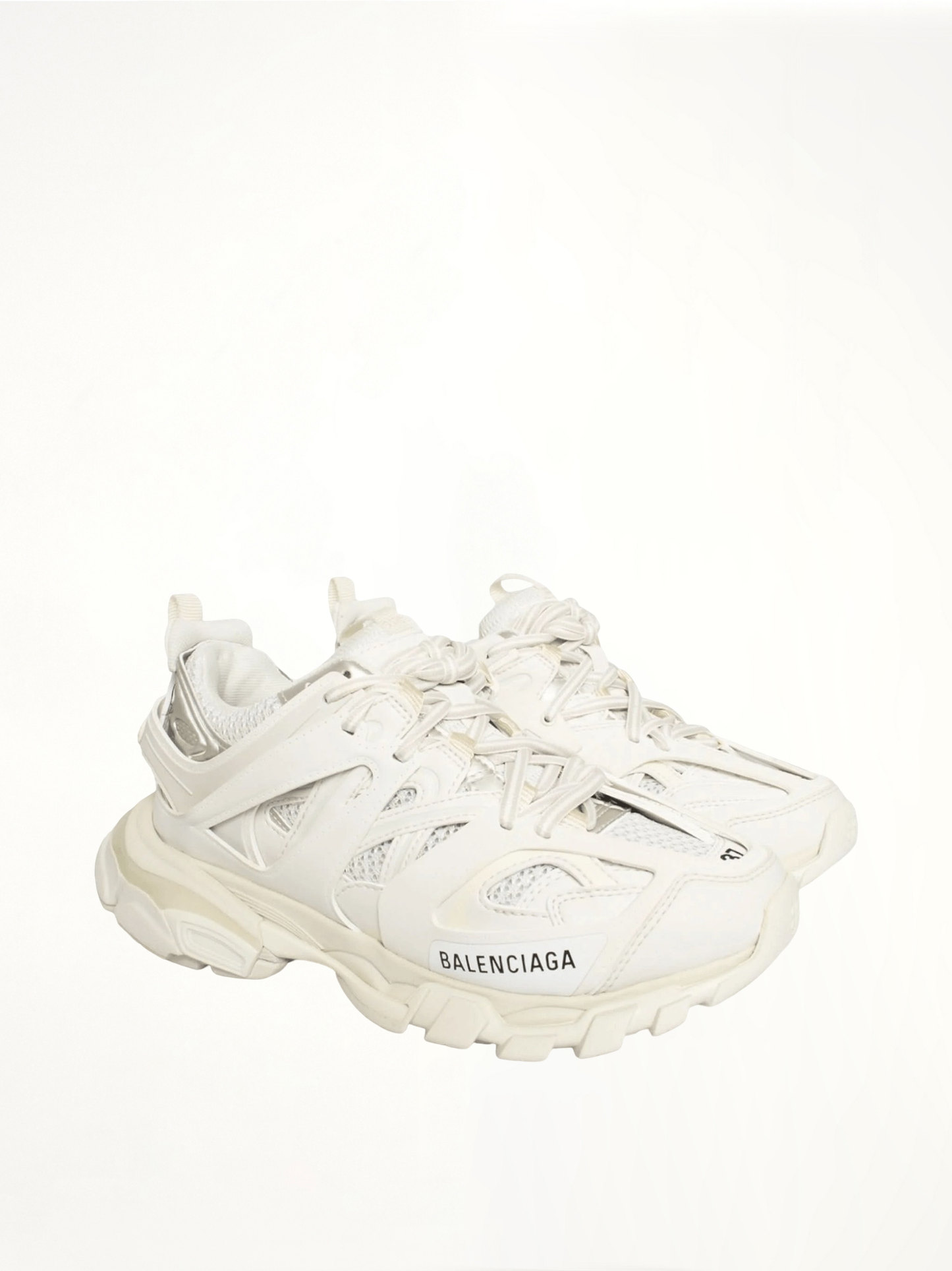 Track Sneakers in White