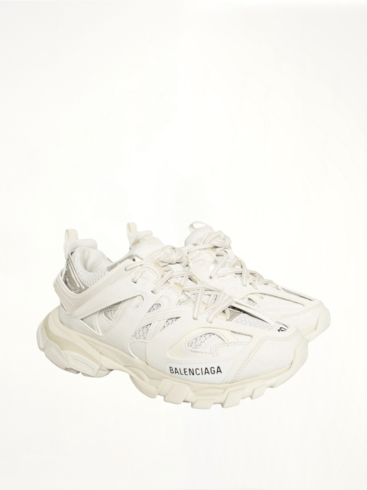 Track Sneakers in White