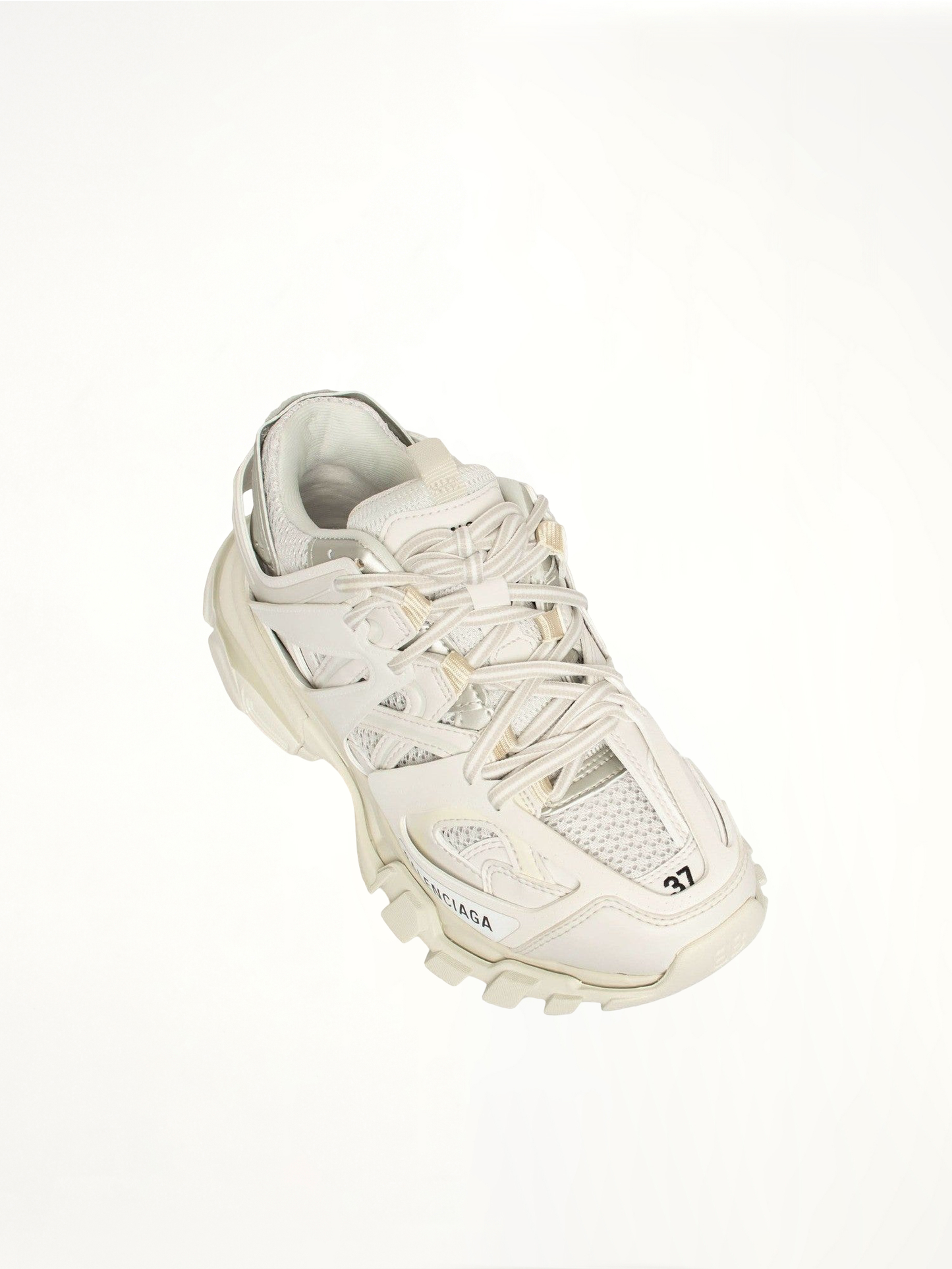 Track Sneakers in White