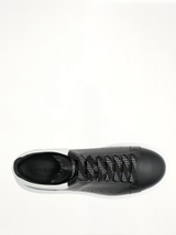 Larry Oversized Sneaker in Black/White Top View | ALEXANDER MCQUEEN