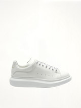 Larry Oversized Sneaker in White Side View | ALEXANDER MCQUEEN