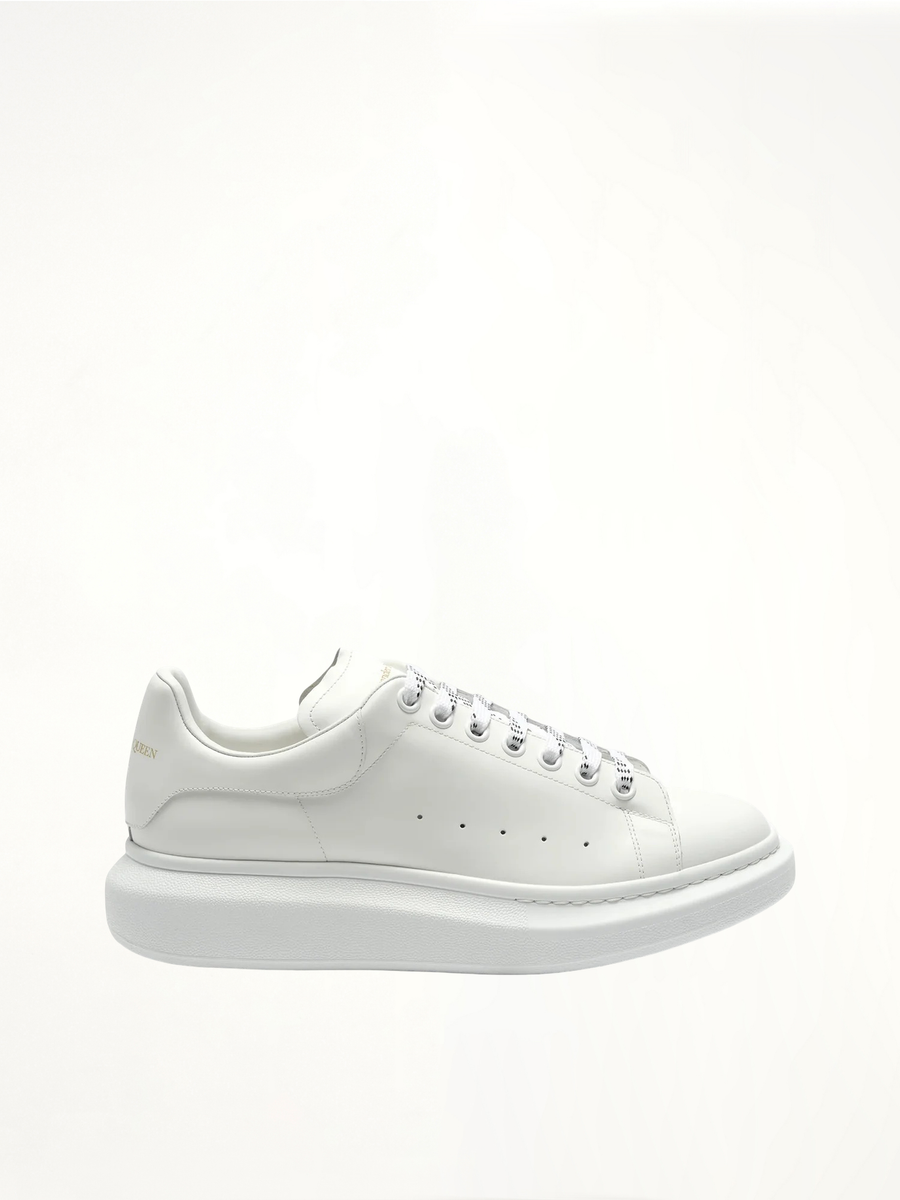 Larry Oversized Sneaker in White Side View | ALEXANDER MCQUEEN