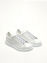 Larry Oversized Sneaker in White Front View | ALEXANDER MCQUEEN