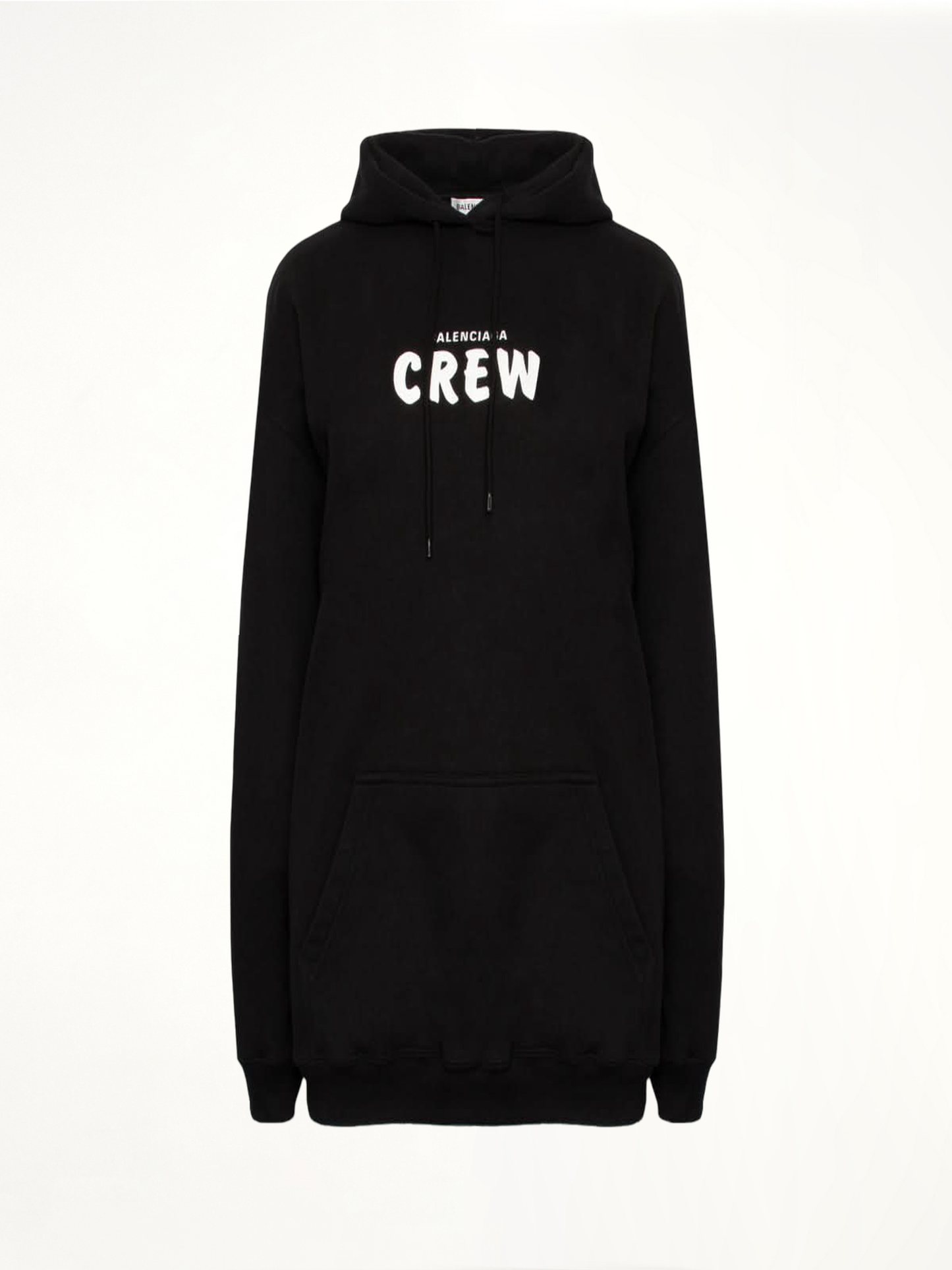 Crew Logo Hoodie in Black