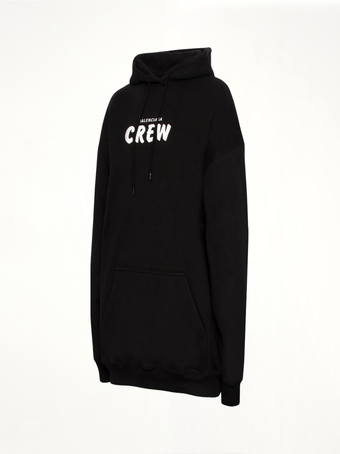 Crew Logo Hoodie in Black