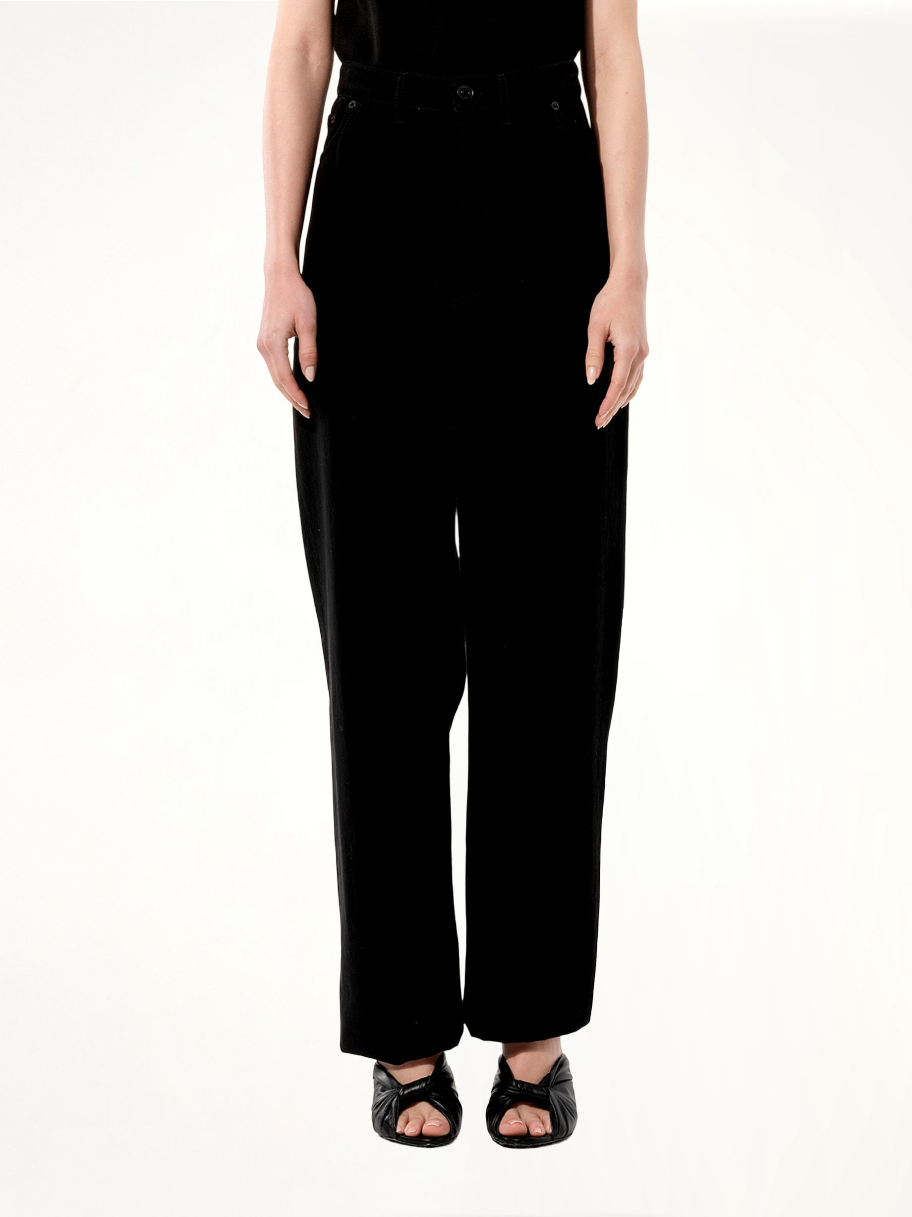 Baggy Denim Jeans in Black