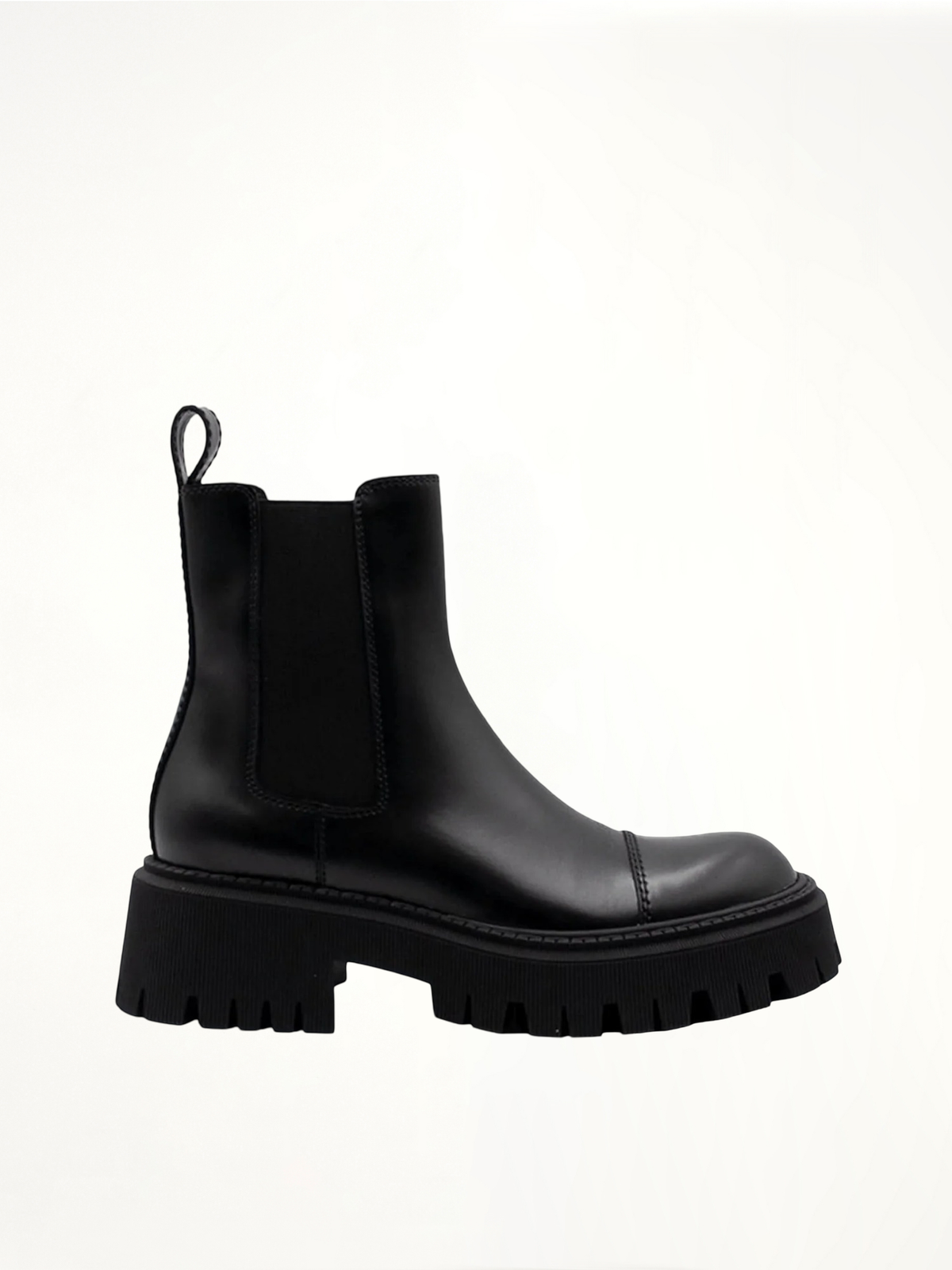 Tractor Ankle Boots in Black Side View | BALENCIAGA
