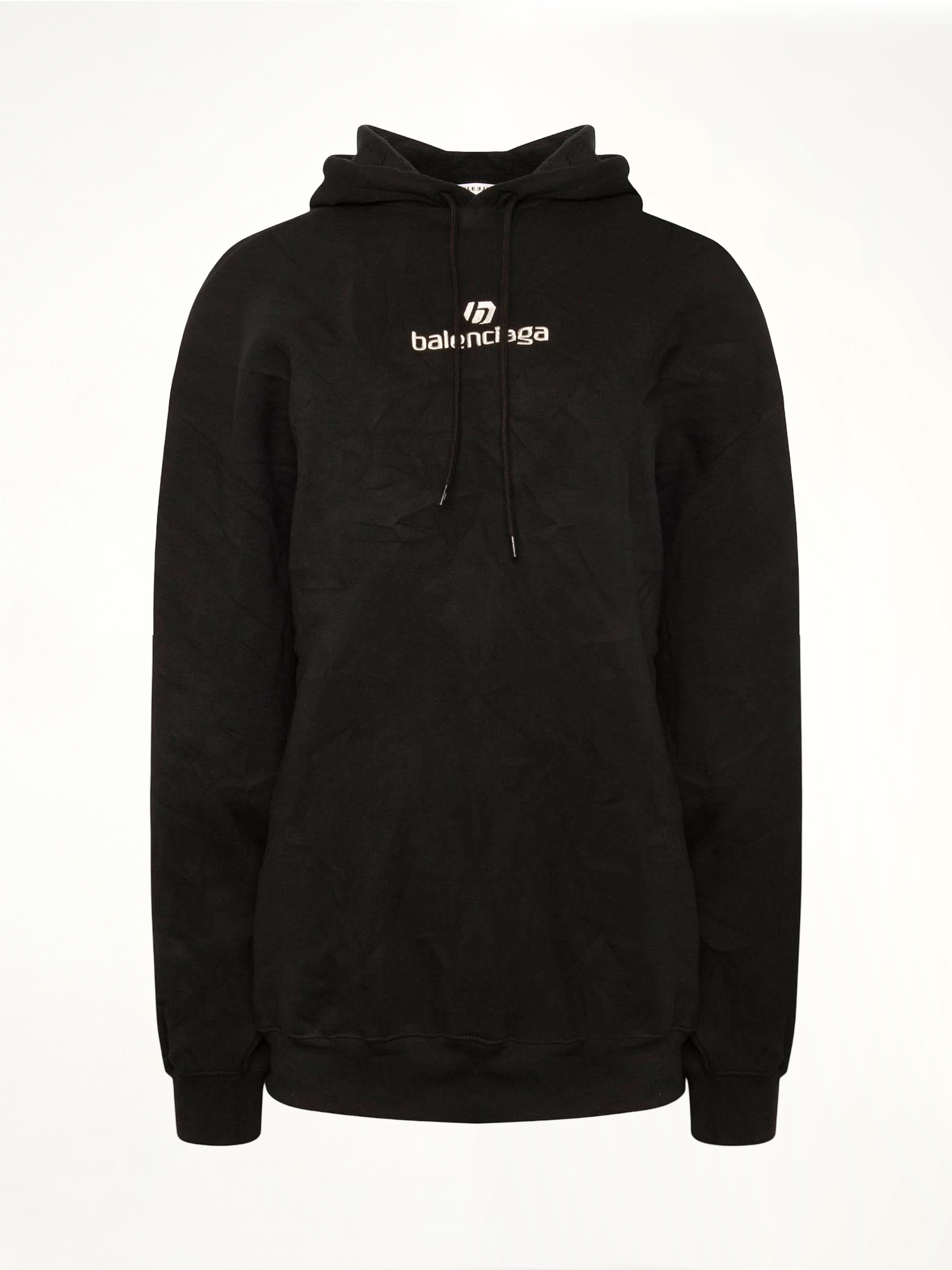 Sponsor Logo Hoodie in Black