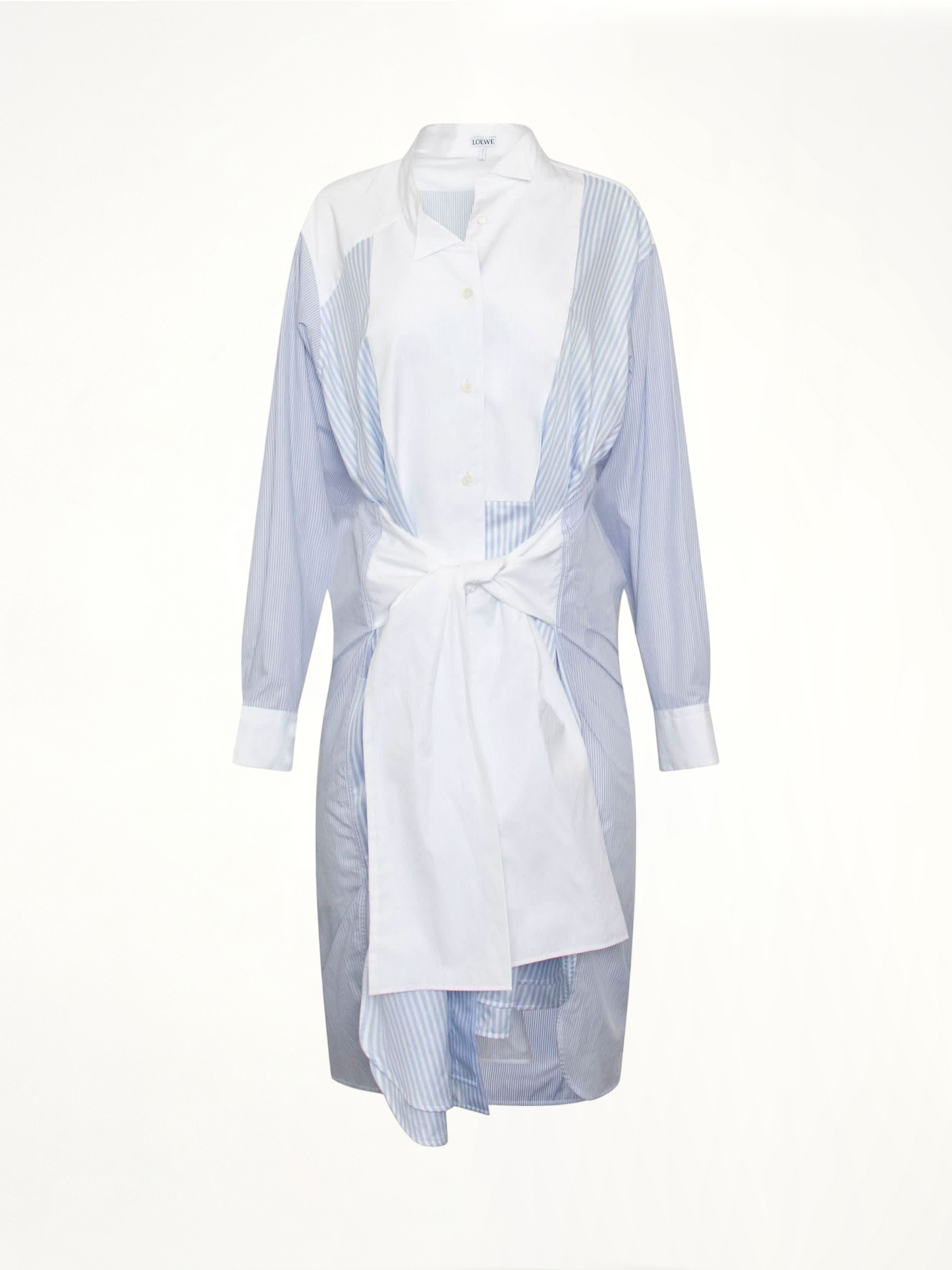 Stripe Shirtdress in Blue