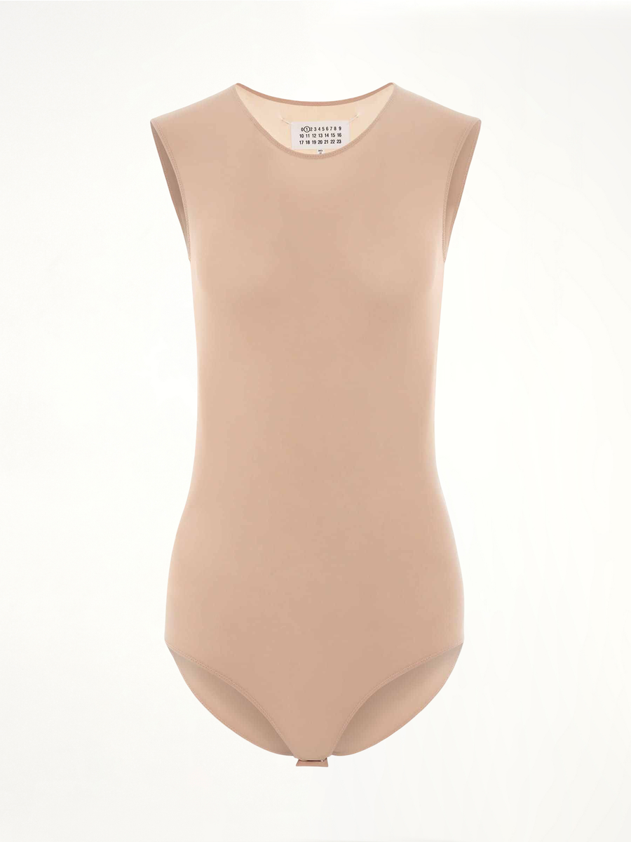 Sleeveless Bodysuit in Skin