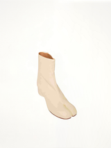 Tabi Ankle Boots 3cm Heel in White Top View | MAISON MARGIELA