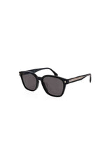 FE40001U Square Sunglasses with Smoke Lens in Shiny Black