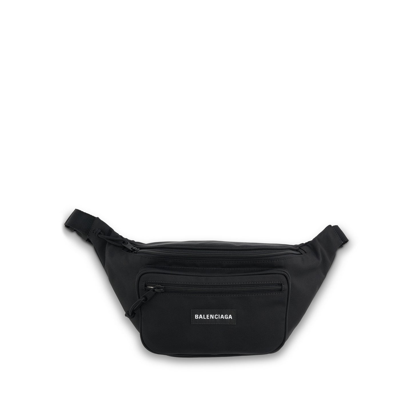 Nylon Casual Belt Bag in Black