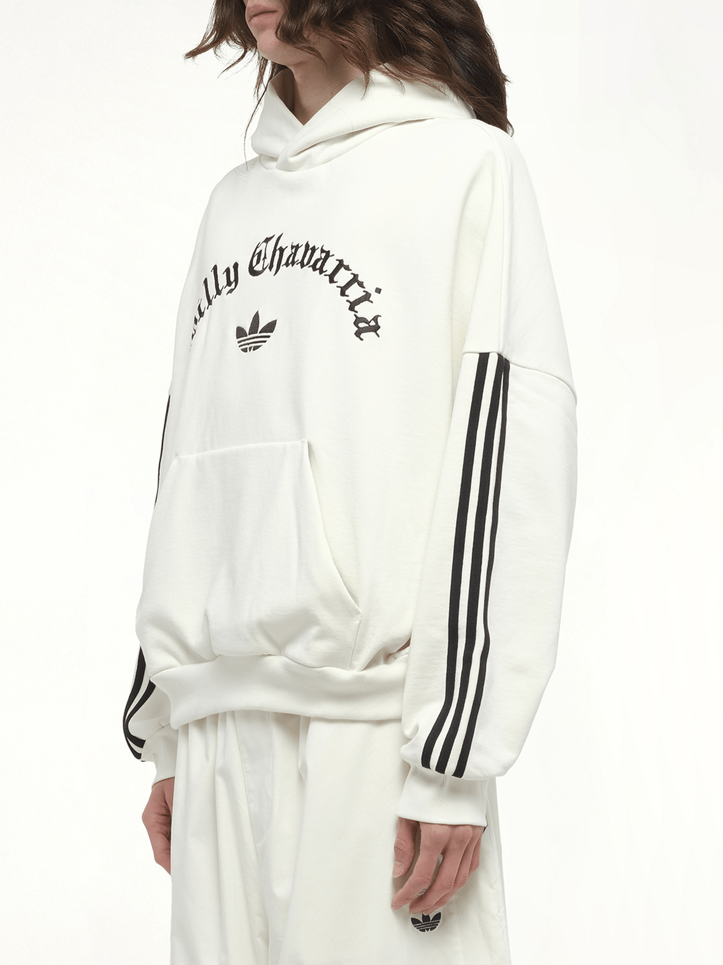 Adidas X Chavarria Trefoil Hoodie in Off White