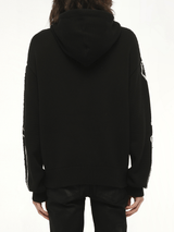 Bones Hoodie in Black/White