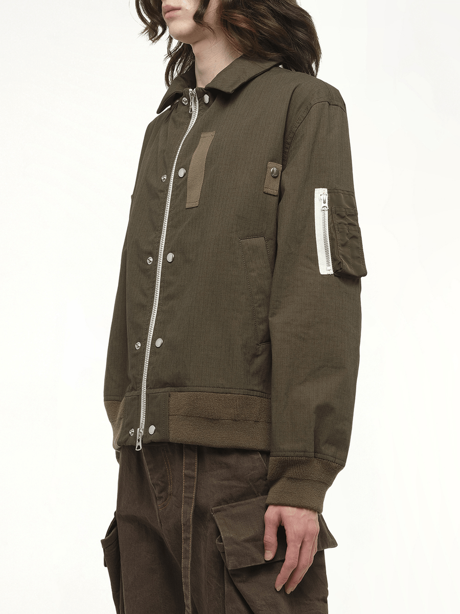 Rip Stop Blouson in Khaki