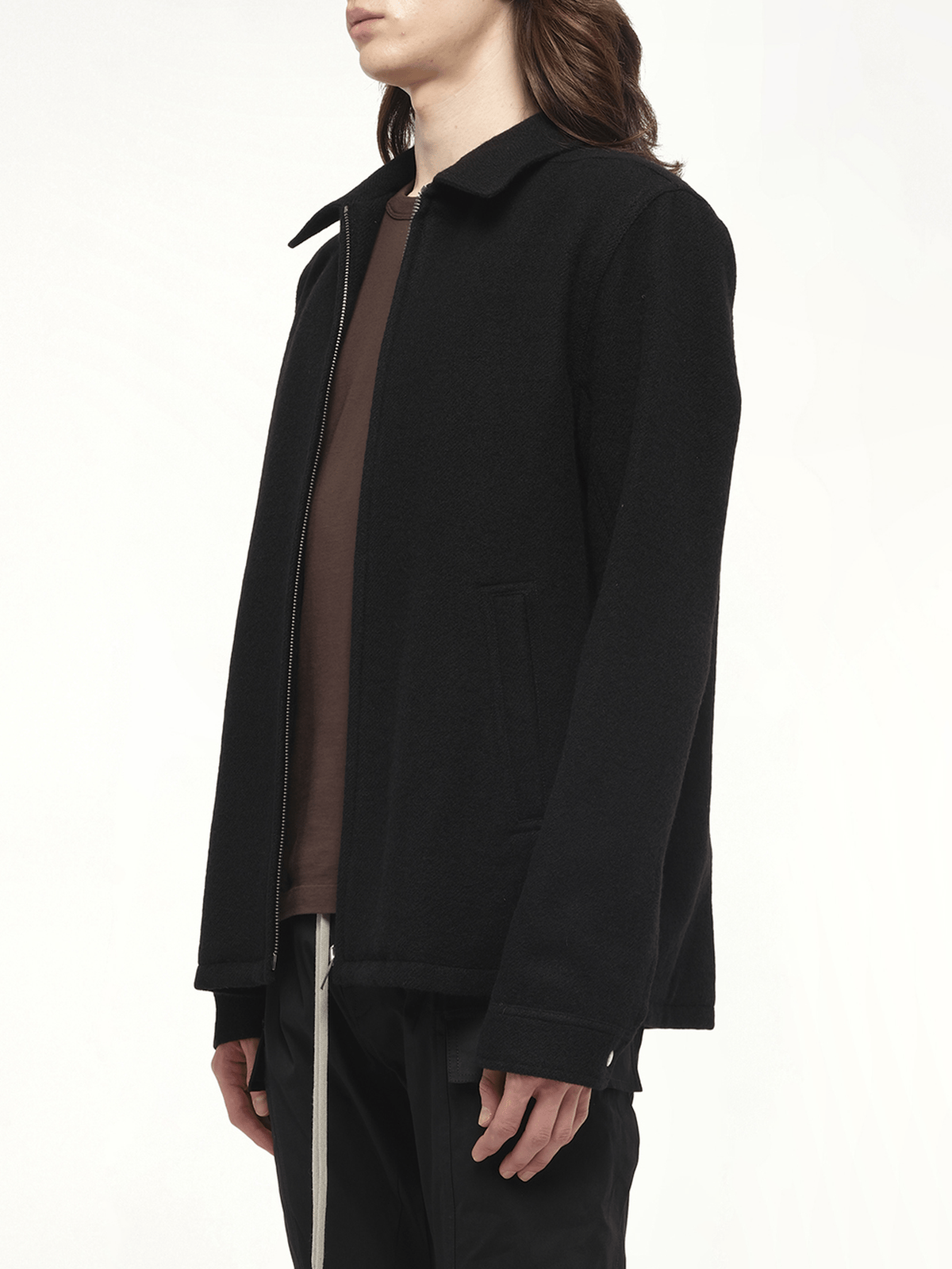 Wool Brad Jacket in Black