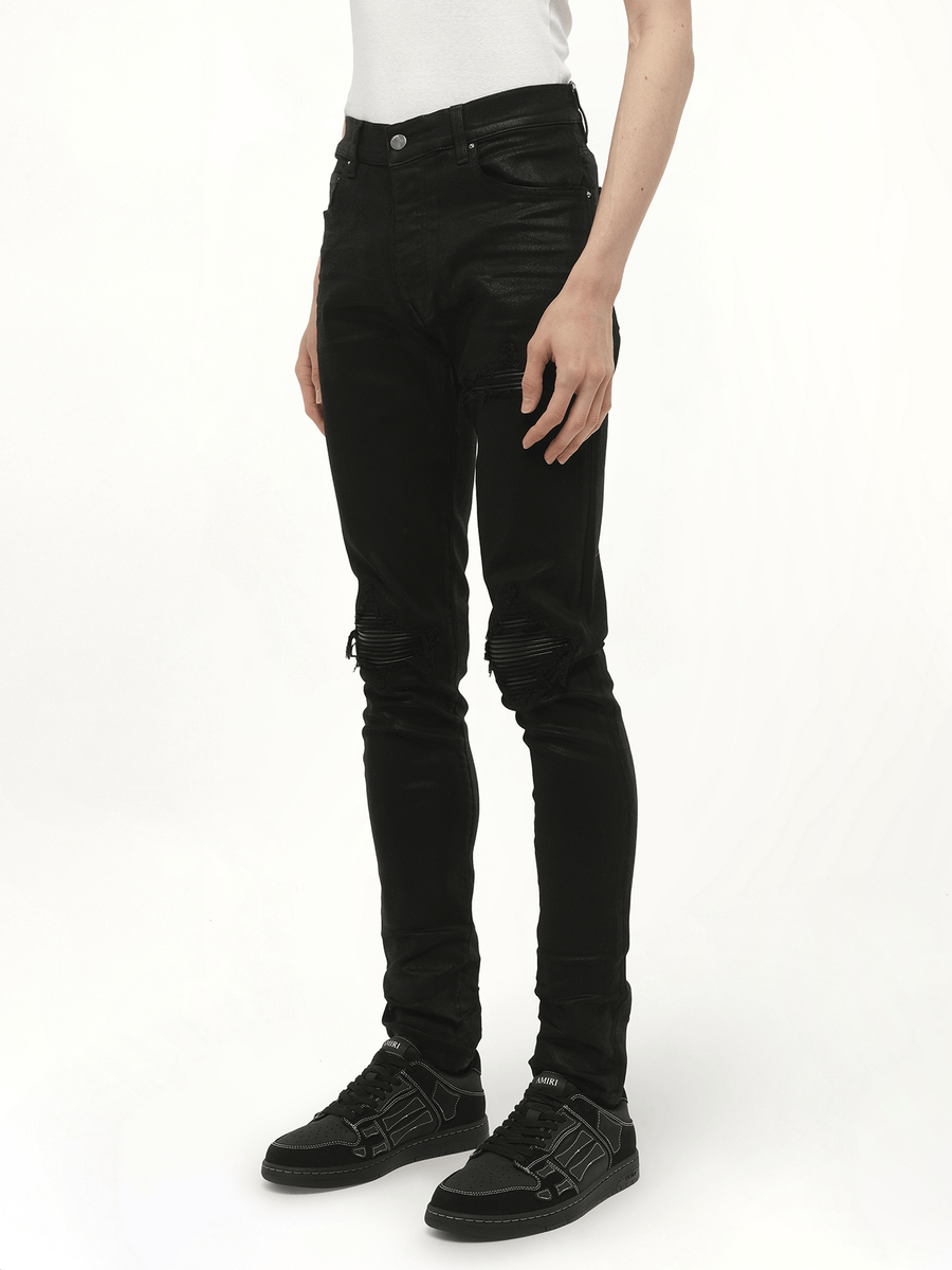 Waxed MX1 Jeans in Black Wax