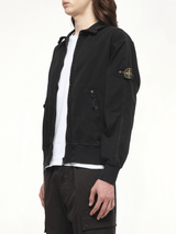 610005 Giubbotto Zip Up Cardigan in Black