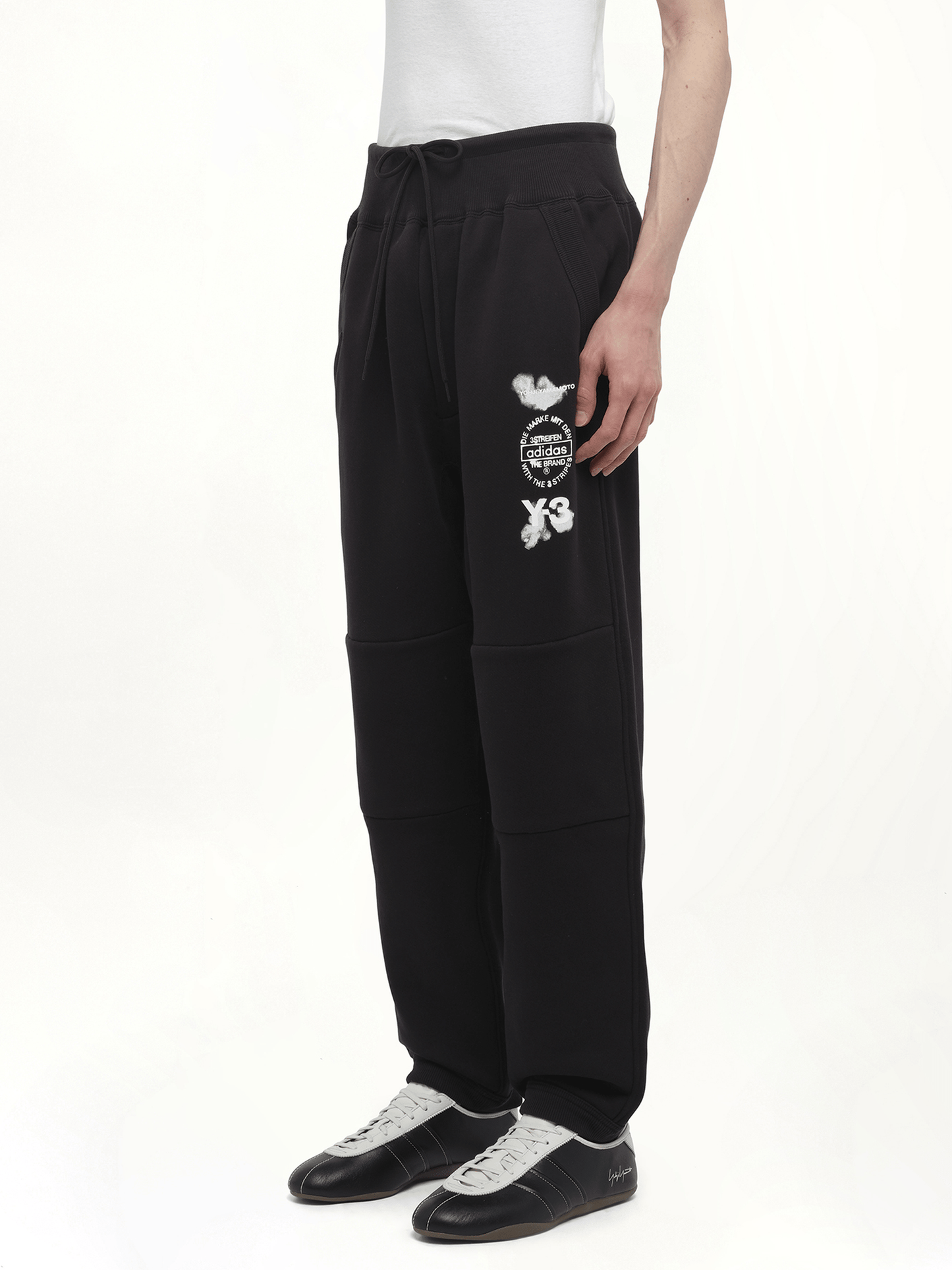 Cuffed Track Pant in Black