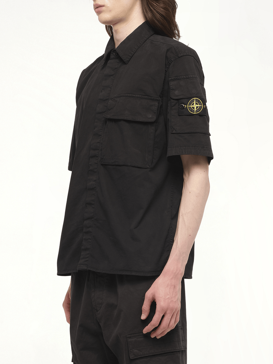 110000 Supima Shirt M/Corta in Black