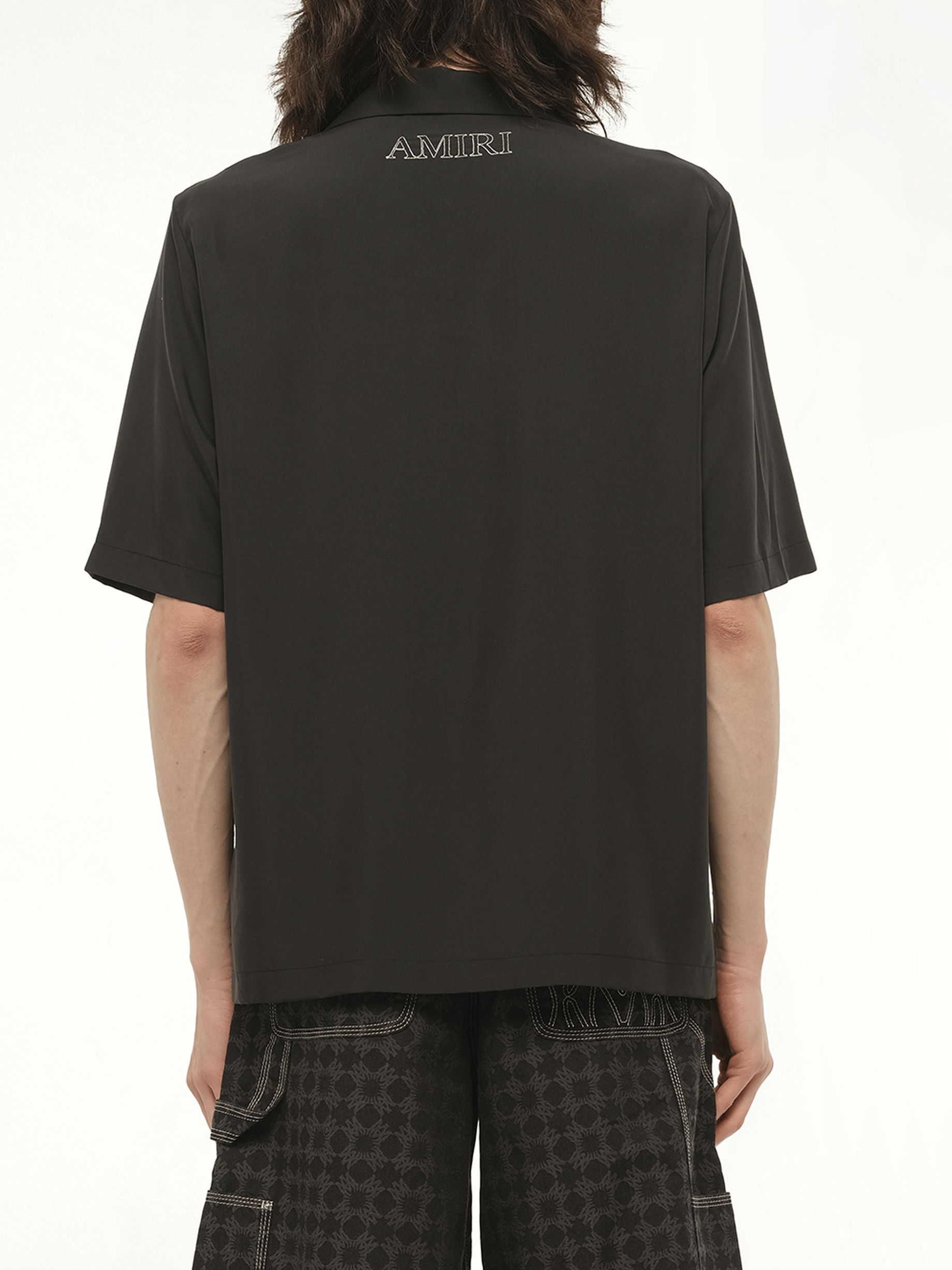 MA Outline Bowling Shirt in Black