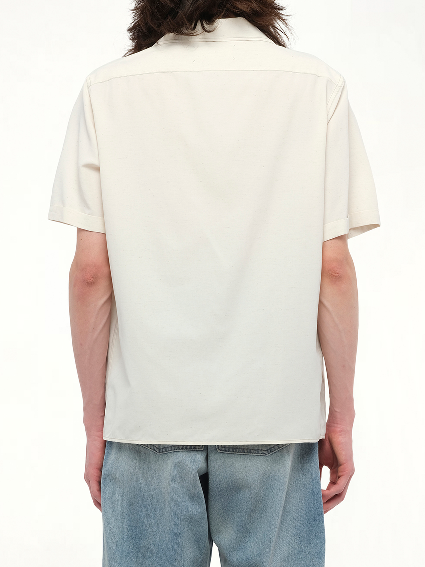 Soft Short Sleeve Shirt in Beige