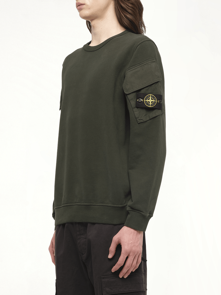 610000 Cotton Fleece Sweatshirt in Juniper