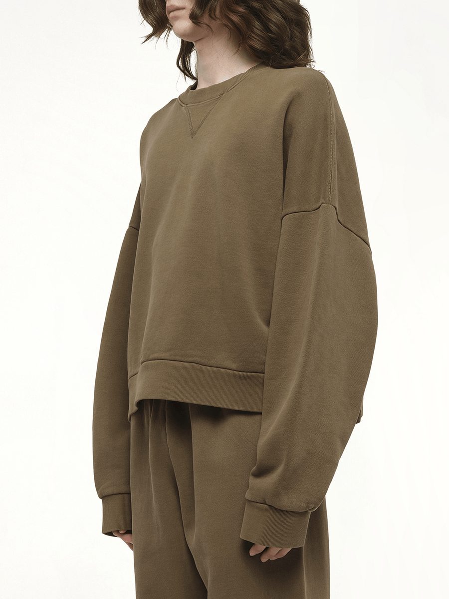 Box Sweatshirt in Military