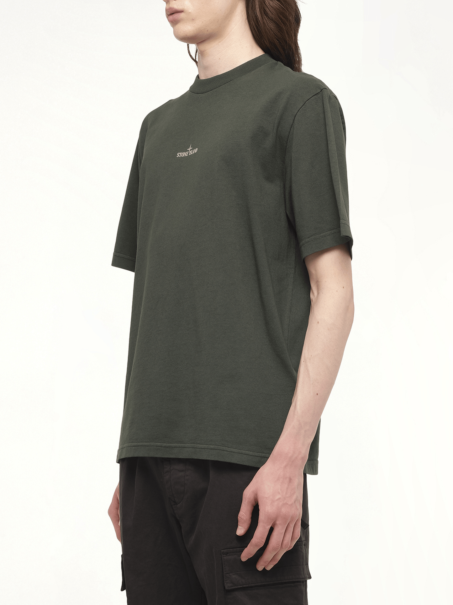 210003 Industrial Print S/S T-Shirt in Juniper