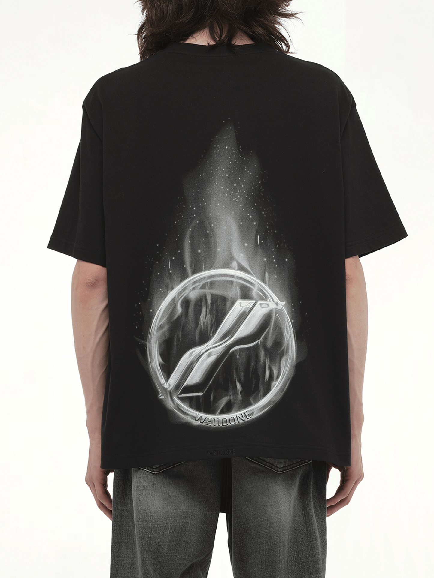 Meteor Print T-Shirt in Black