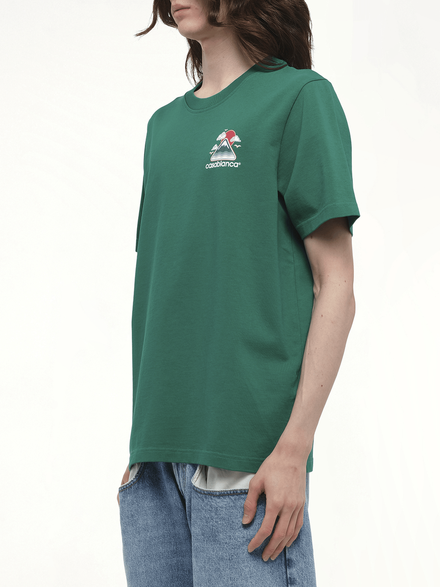Montagne Ondulee T-Shirt in Green