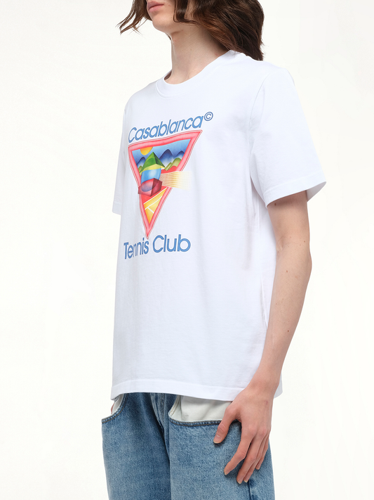 Tennis Club Icon T-Shirt in White