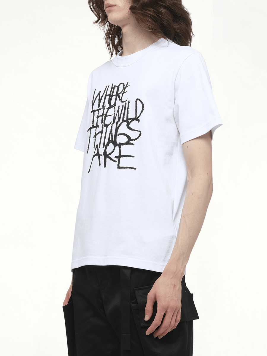 WHERE THE WILD THINGS ARE Logo T-Shirt in White