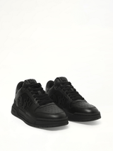 Classic Low Sneaker in Black/Black Front View | AMIRI