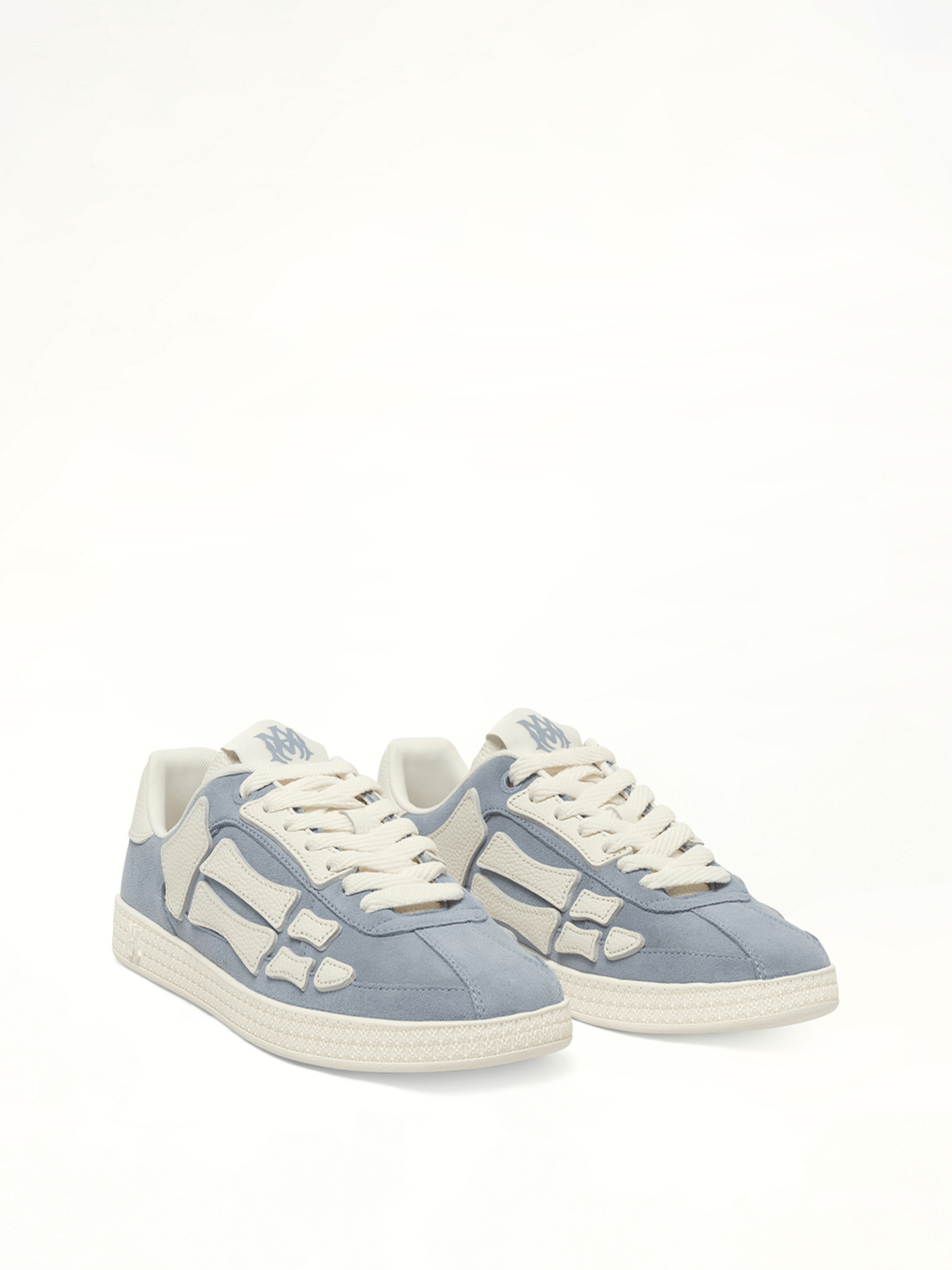 Pacific Bones Sneaker in Ashley Blue Front View | AMIRI