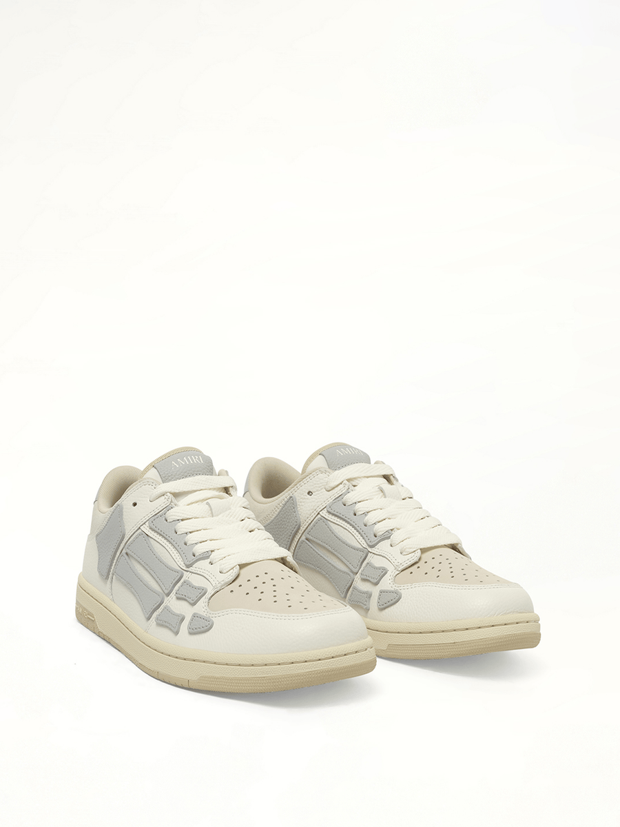 Skeleton Top Low Sneaker in Grey Front View | AMIRI