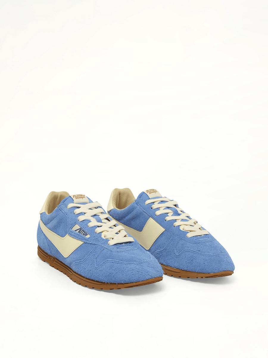Windspin Low Sneakers in Yatch Blue/Rutabaga Front View | AUTRY