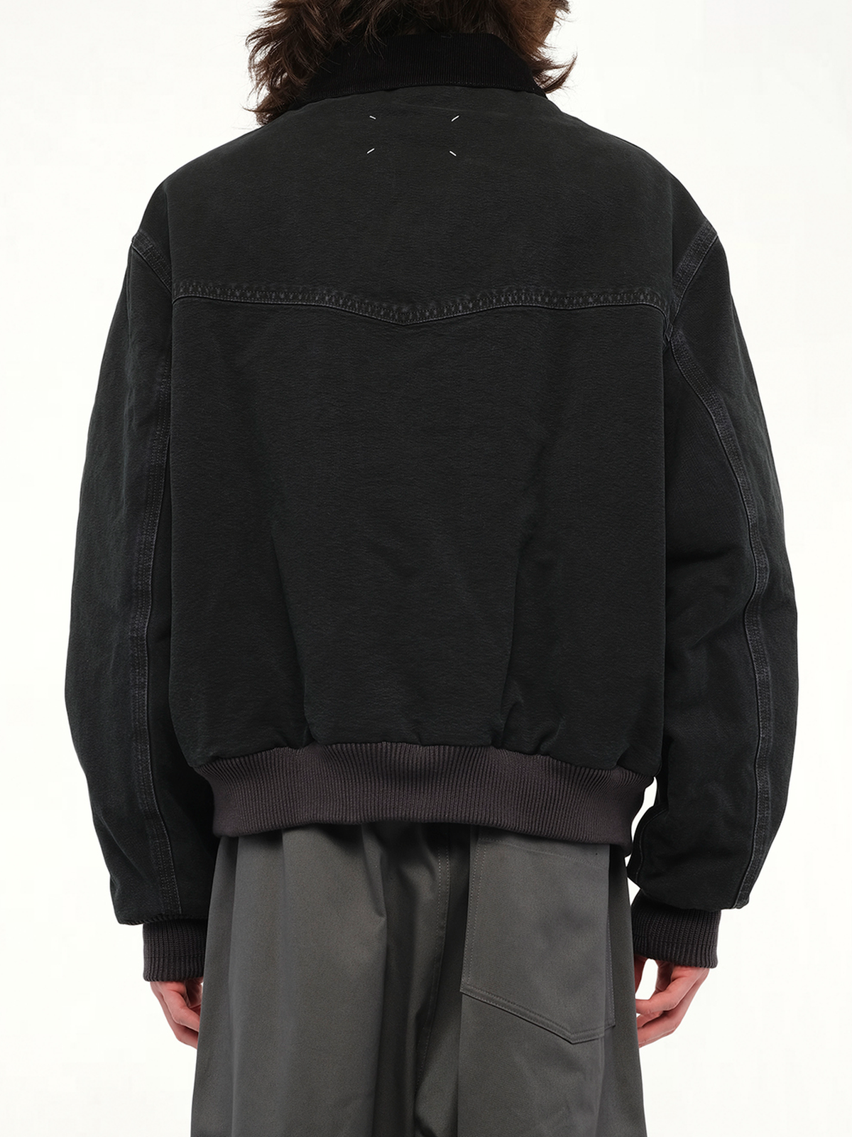 Workwear Jacket in Washed Black