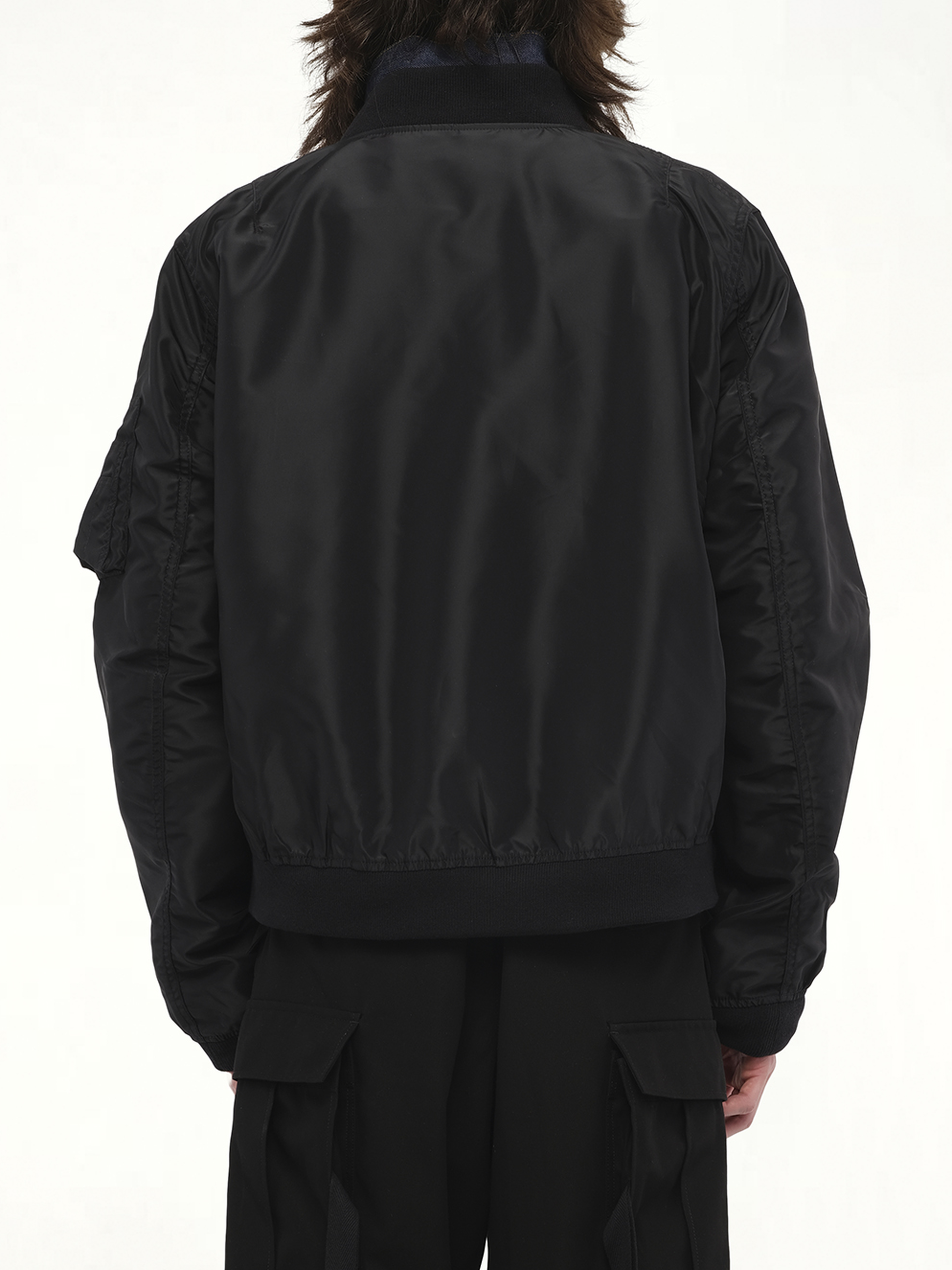 Levi's Denim x Nylon Twill Reversible Blouson in Indigo/Black