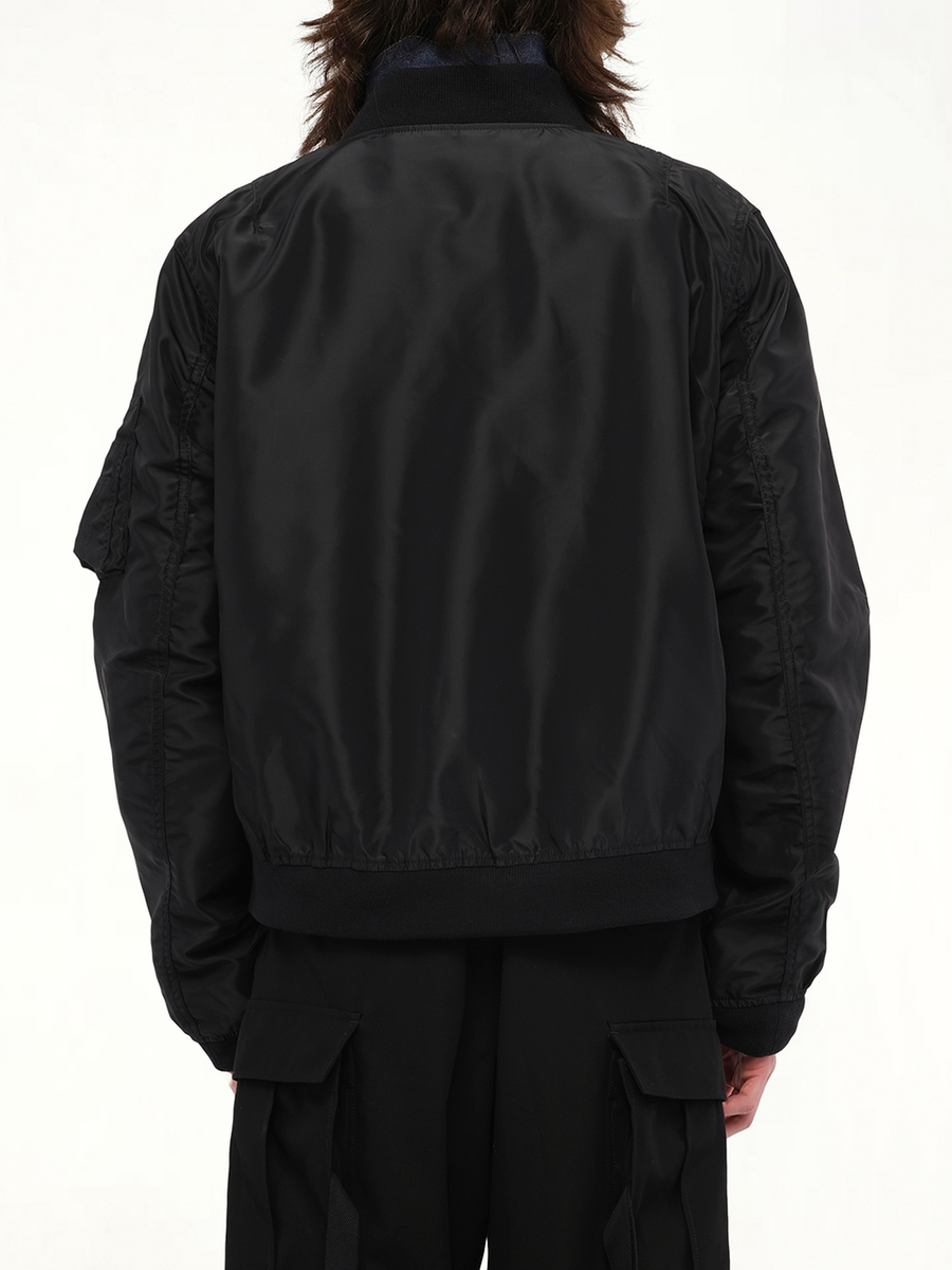 Levi's Denim x Nylon Twill Reversible Blouson in Indigo/Black