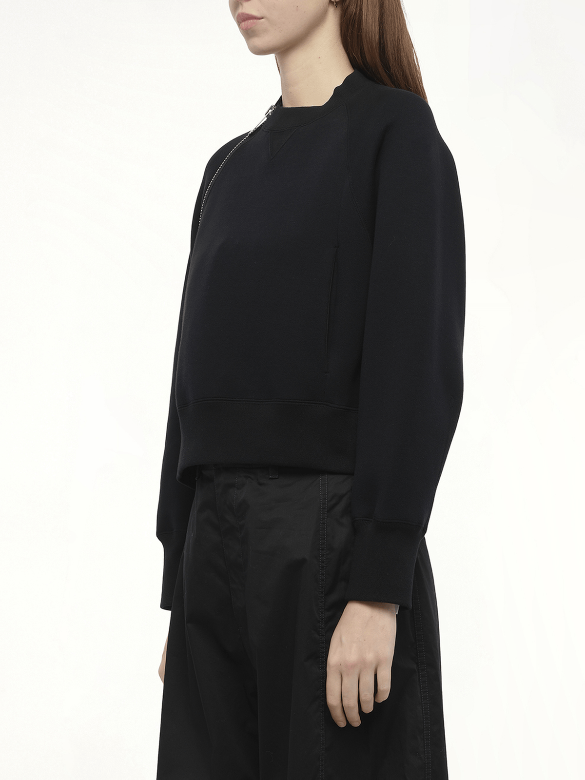 S Sponge Sweat Pullover in Black