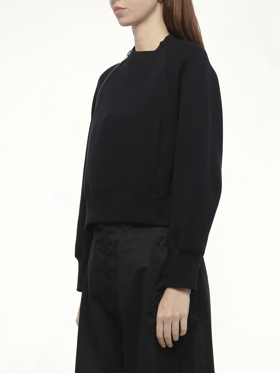 S Sponge Sweat Pullover in Black